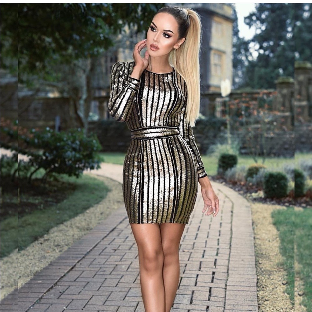 Gold Sequin Dress - NWT